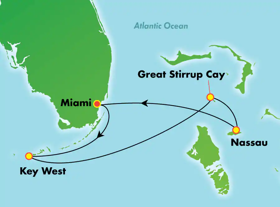 Norwegian Sky - 4 éjszakás Bahamai hajóút Miamiból