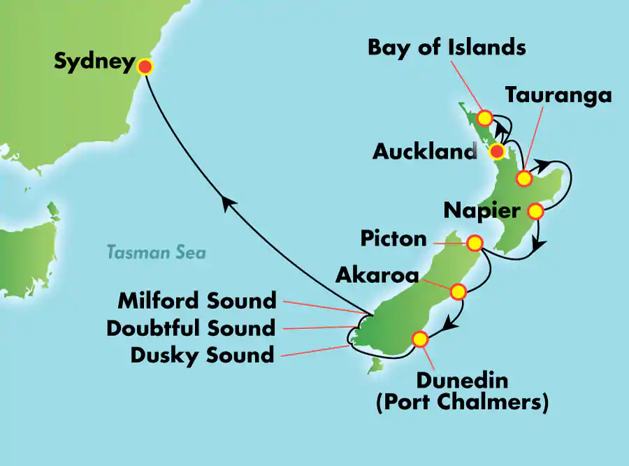 Norwegian Jewel - 10 éjszakás hajóút Aucklandből Sydnybe