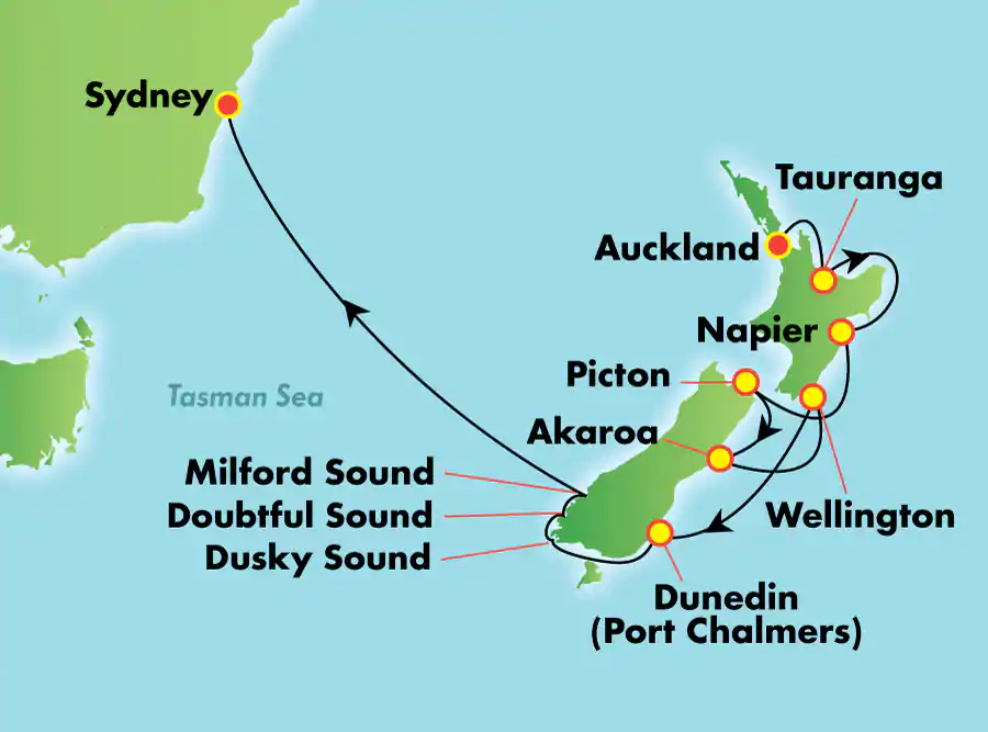 Norwegian Jewel - 11 éjszakás új-zélandi hajóút Aucklandből Sydnybe