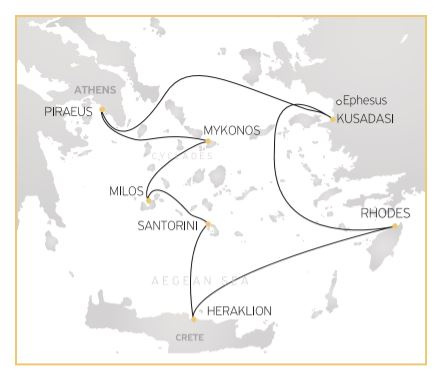 Napsütéses hajóút az Égei-tenger szigetein (hajóút 7 éj és Athén 1 éj)