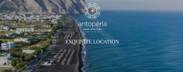 Szantorini - Antoperla Luxury Hotel & Spa ***** - Perissa beach