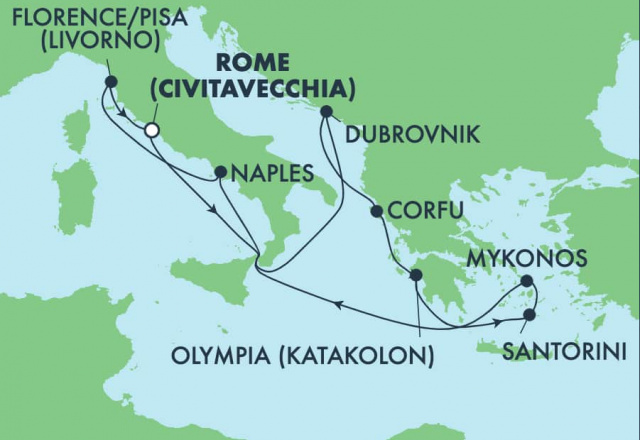 Norwegian Getaway - 10/11 éjszakás hajóutak Olaszországtól Görögországig