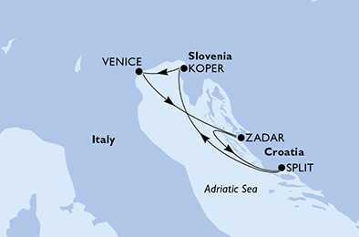 MSC Sinfonia - 5 napos kelet-mediterrán hajóút