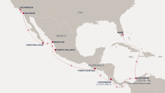 Luxus hajózás az Explorával - 16 éjszakás hajóút a Panama-csatornán keresztül