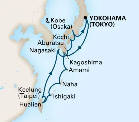 MS Noordam - 2 hetes hajóút Japán és Tajvan körül